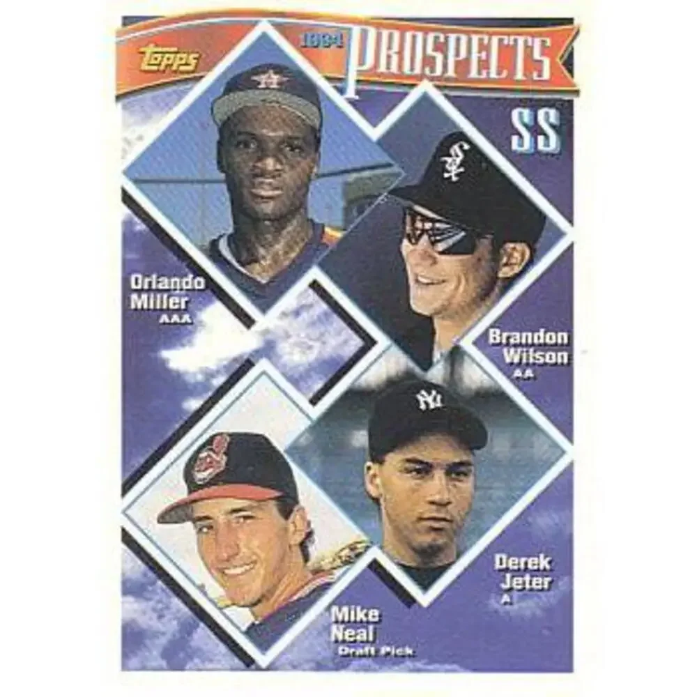 1994 Topps SS Prospects #158 Derek Jeter / Orlando Miller / Brandon Wilson / Mi
